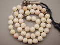 Antique Natural Undyed White Angel Skin Coral Rosary beads - Kingdom of Antique Arts