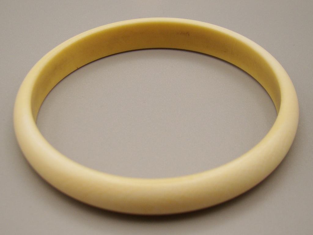 Antique Natural Elephant Ivory Bracelet + Earrings + Ring - Set - Kingdom of Antique Arts