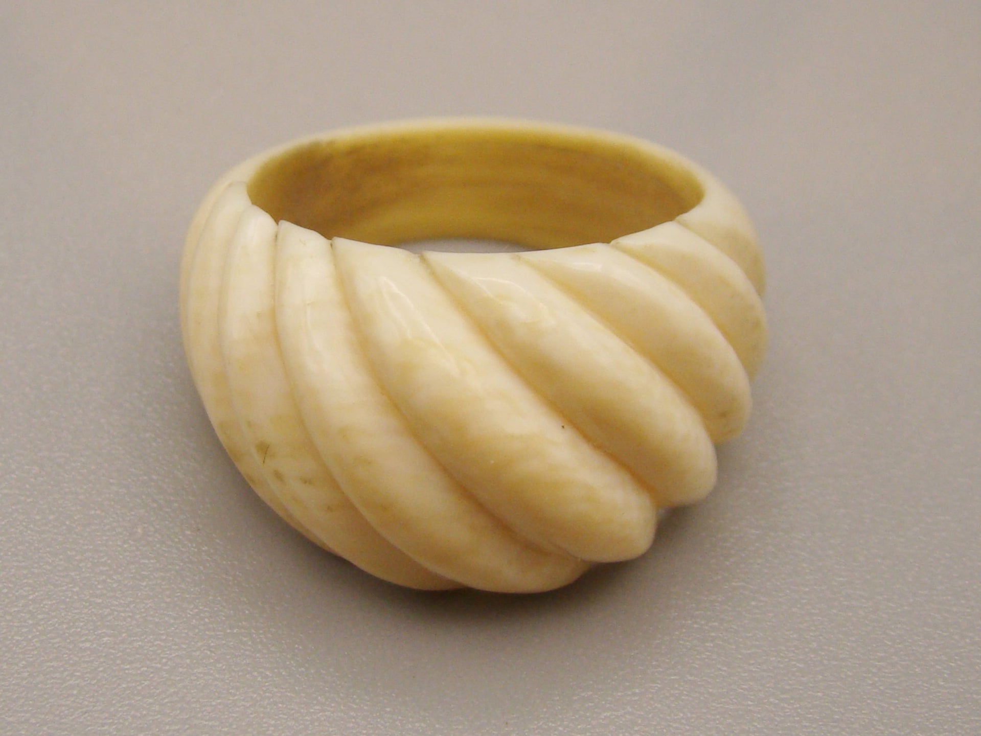 Antique Natural Elephant Ivory Bracelet + Earrings + Ring - Set - Kingdom of Antique Arts