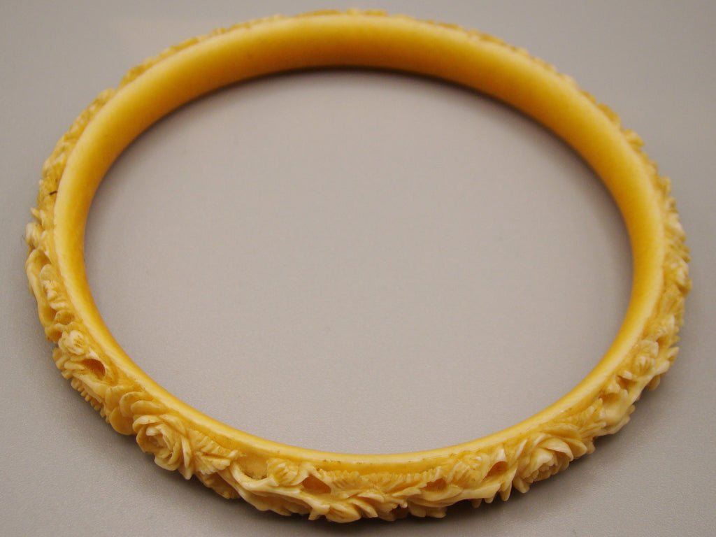 Antique Natural Elephant Ivory Bracelet - Kingdom of Antique Arts