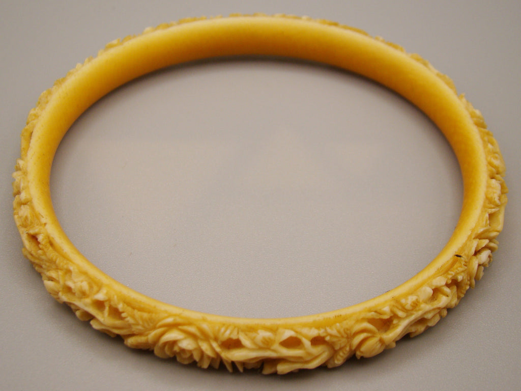 Antique Natural Elephant Ivory Bracelet - Kingdom of Antique Arts
