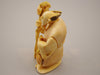 Antique Natural Elephant Ivory Figur - Handcarved - Netsuke Signed - Japan - Kingdom of Antique Arts
