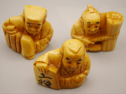 Antique Ivory, Natural Ivory, Ivory Figurine, Mediterranean Ivory, handcarved Ivory, Asien Ivory, Elephant Ivory, Netsuke, Netsuke - Japan, 20th Century