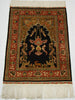 Antique Ozipek Hereke silk wall carpet paradise motif full view CA016