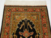 Antique Ozipek Hereke silk wall carpet paradise motif multicolor close-up detail CA016