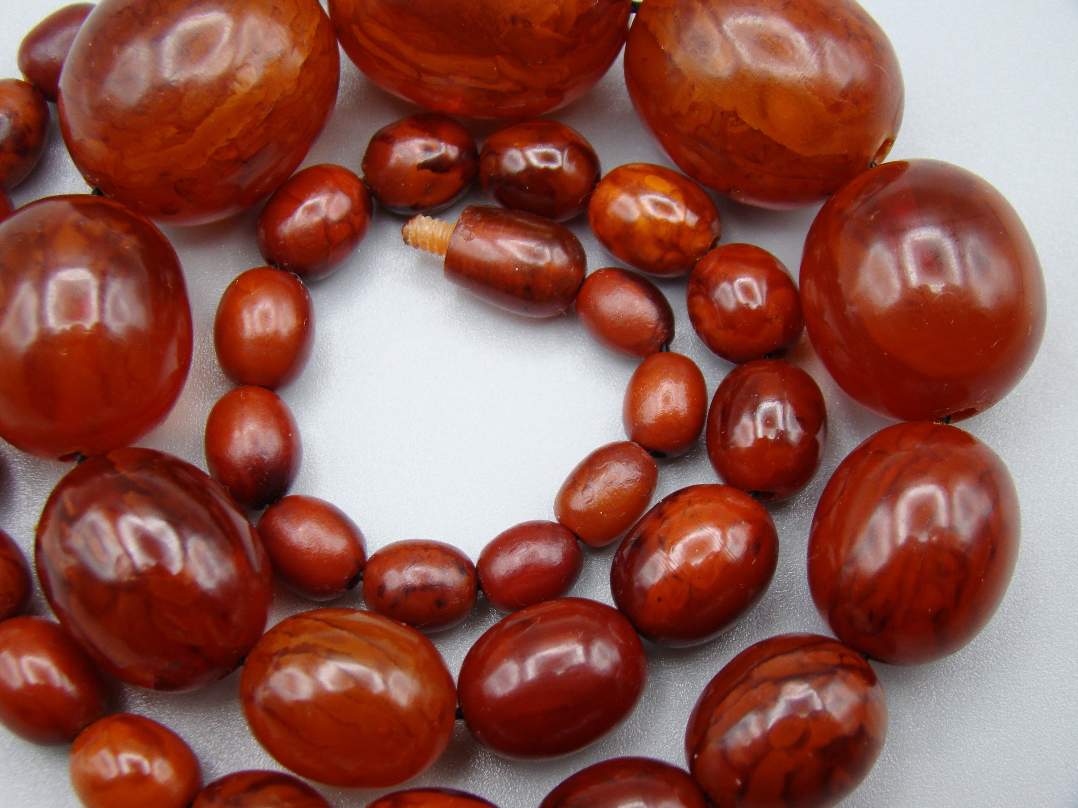Antique Baltic egg yolk Natural Amber Necklace - Kingdom of Antique Arts