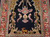 Antique Ozipek Hereke silk on cotton wall carpet full length with tassel CA016