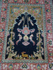 Antique Ozipek Hereke silk wall carpet fine weave texture detail CA016