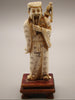 Antique Natural Elephant Ivory Figur - Handcarved - Netsuke Signed - Japan - Kingdom of Antique Arts