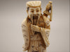Antique Natural Elephant Ivory Figur - Handcarved - Netsuke Signed - Japan - Kingdom of Antique Arts