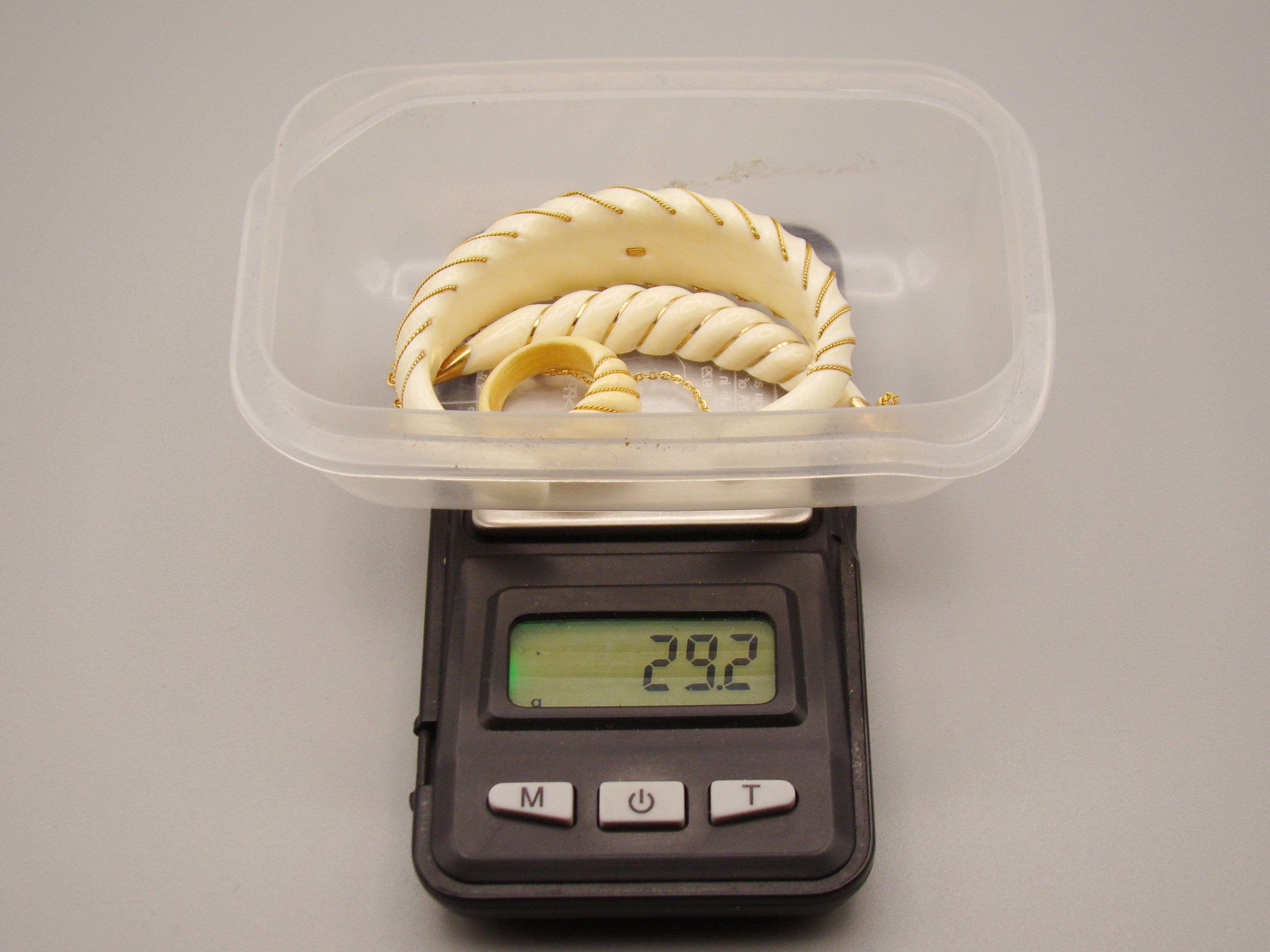 Antique Natural Elephant Ivory Necklace - Pendant - Bracelet - Ring - Set - Kingdom of Antique Arts