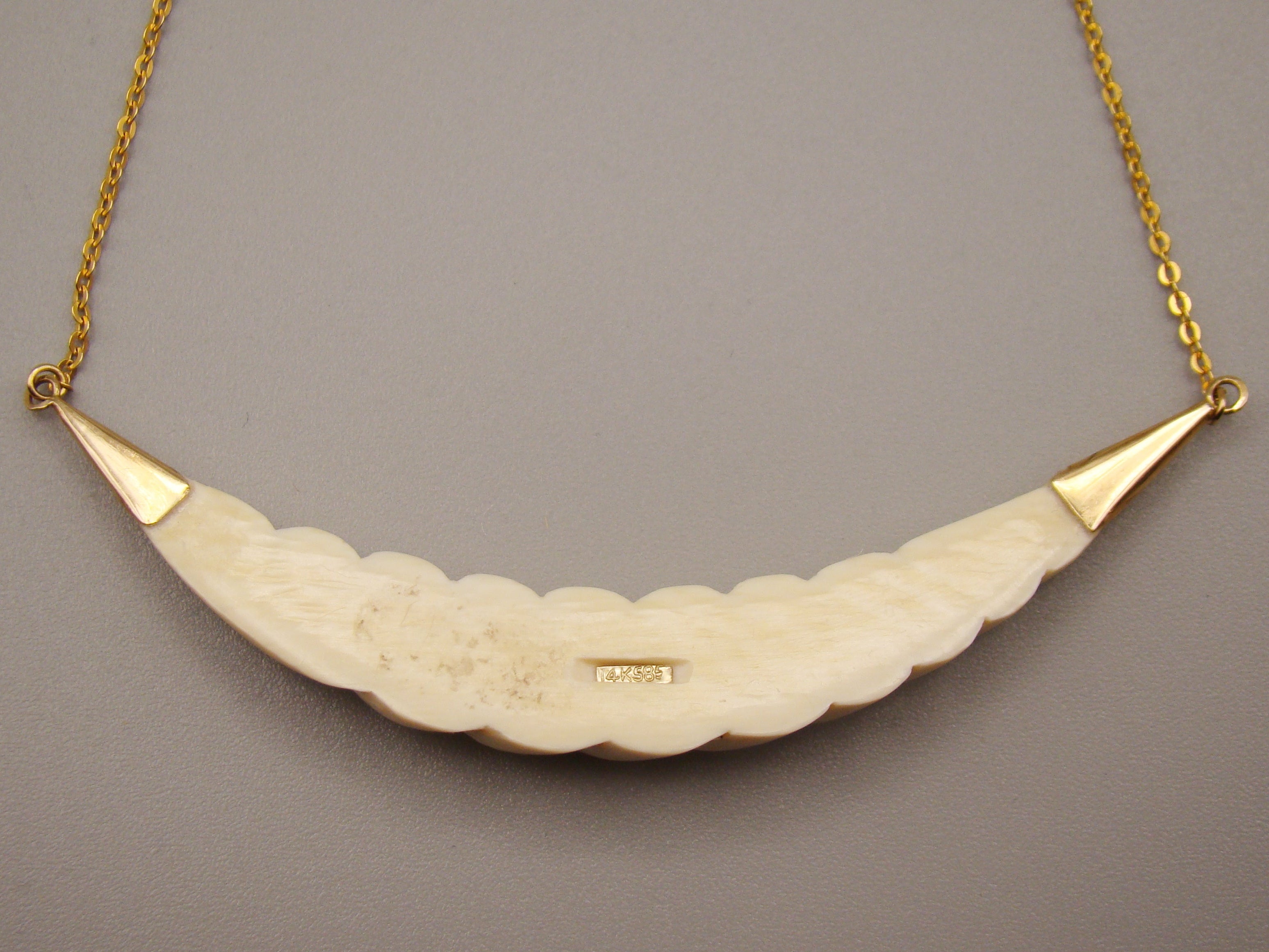 Antique Natural Elephant Ivory Necklace - Pendant - Bracelet - Ring - Set - Kingdom of Antique Arts