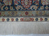 Antique signed Hereke silk wall carpet mosque wall detail close-up CA017