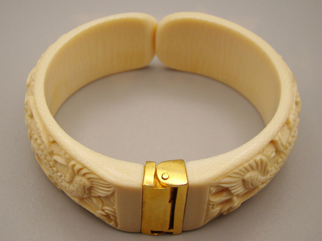 Antique Natural Elephant Ivory Bracelet - Kingdom of Antique Arts
