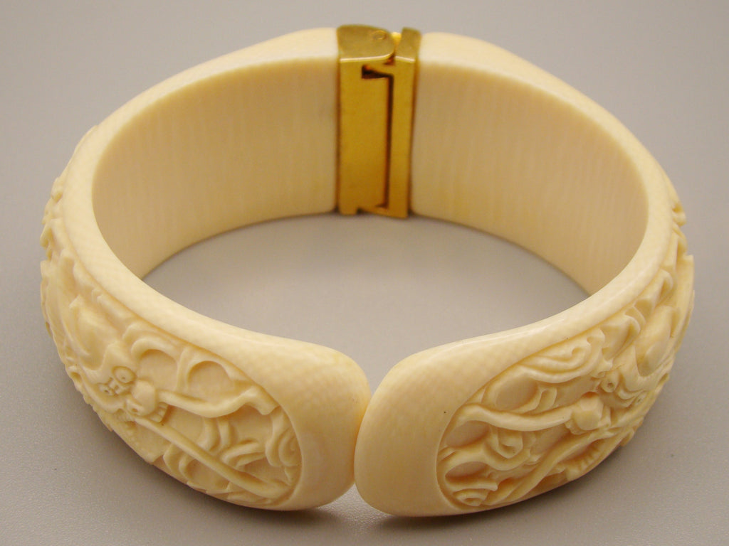 Antique Natural Elephant Ivory Bracelet - Kingdom of Antique Arts