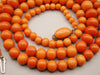 antique coral, natural coral, undyed coral, dark orange coral, Italian coral, pacific coral, Sardinian Coral, sea coral, Mediterranean coral, Mediterranean necklace, Mediterranean chain, coral necklace, handcarved coral, 18 karat gold clasp