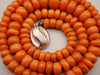 Antique Natural Undyed Orange Coral Necklace - Kingdom of Antique Arts