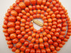 antique coral, natural coral, undyed coral, dark red coral, blood red coral, Italian coral, pacific coral, Sardinian Coral, Coral beads, Coral Rosary beads, Coral chain, Coral necklace, sea coral, aka coral, 14 karat Gold clasp