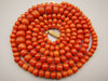antique coral, natural coral, undyed coral, dark red coral, blood red coral, Italian coral, pacific coral, Sardinian Coral, Coral beads, Coral Rosary beads, Coral chain, Coral necklace, sea coral, aka coral, 14 karat Gold clasp