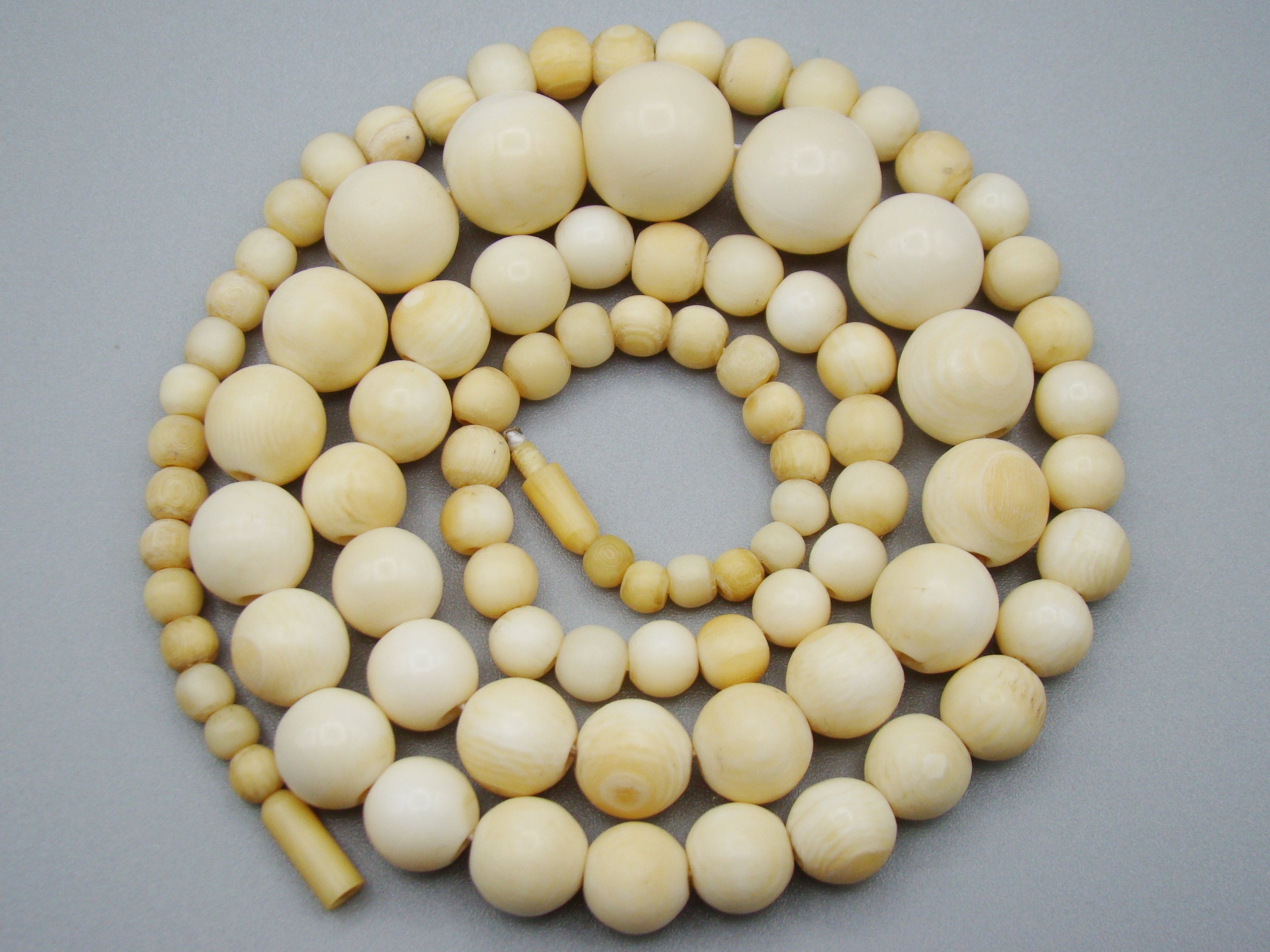 Antique Natural Elephant Ivory Necklace - Kingdom of Antique Arts