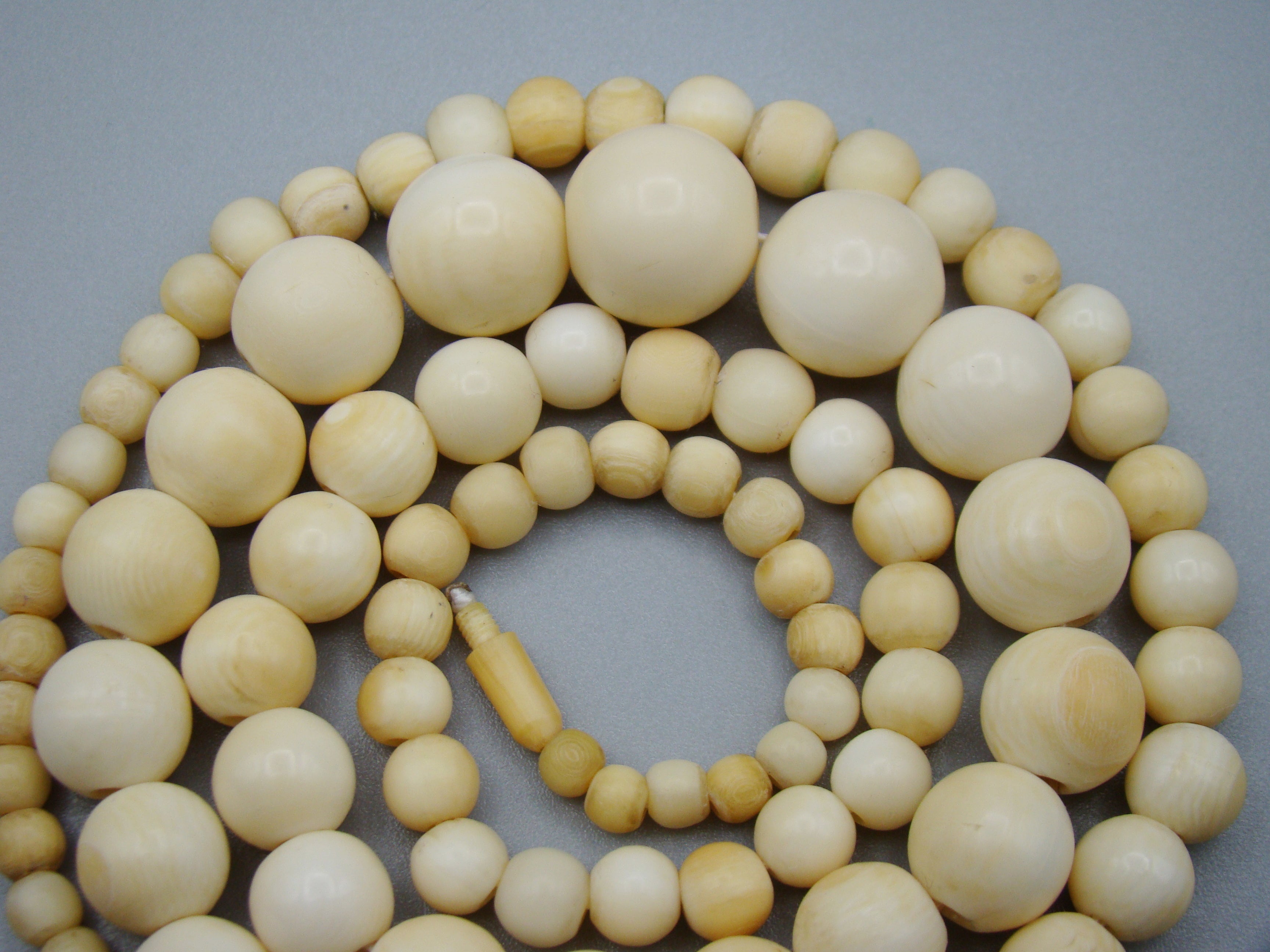 Antique Natural Elephant Ivory Necklace - Kingdom of Antique Arts