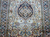 Antique Oriental silk on cotton wall carpet full length with tassel CA018