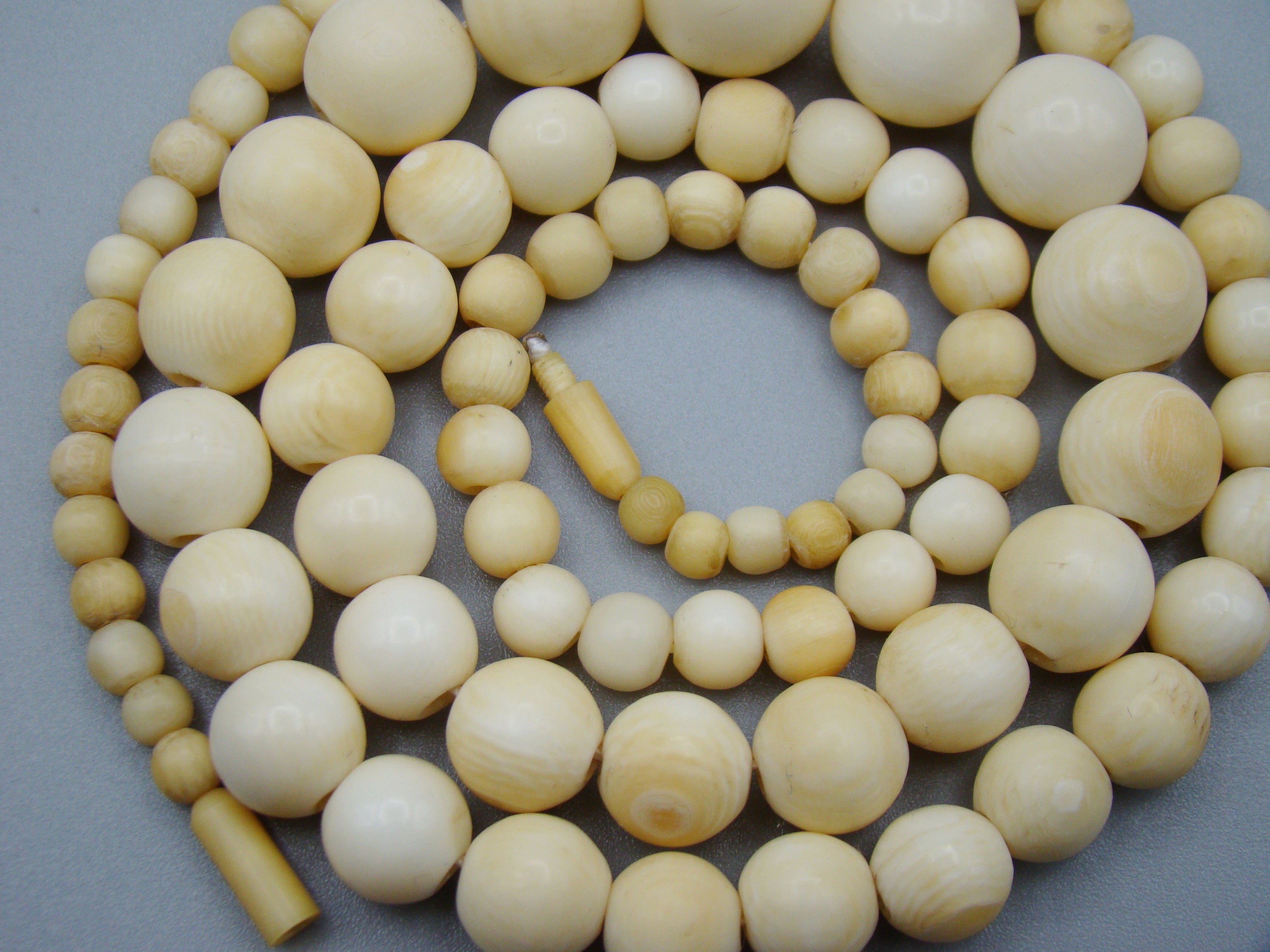 Antique Natural Elephant Ivory Necklace - Kingdom of Antique Arts