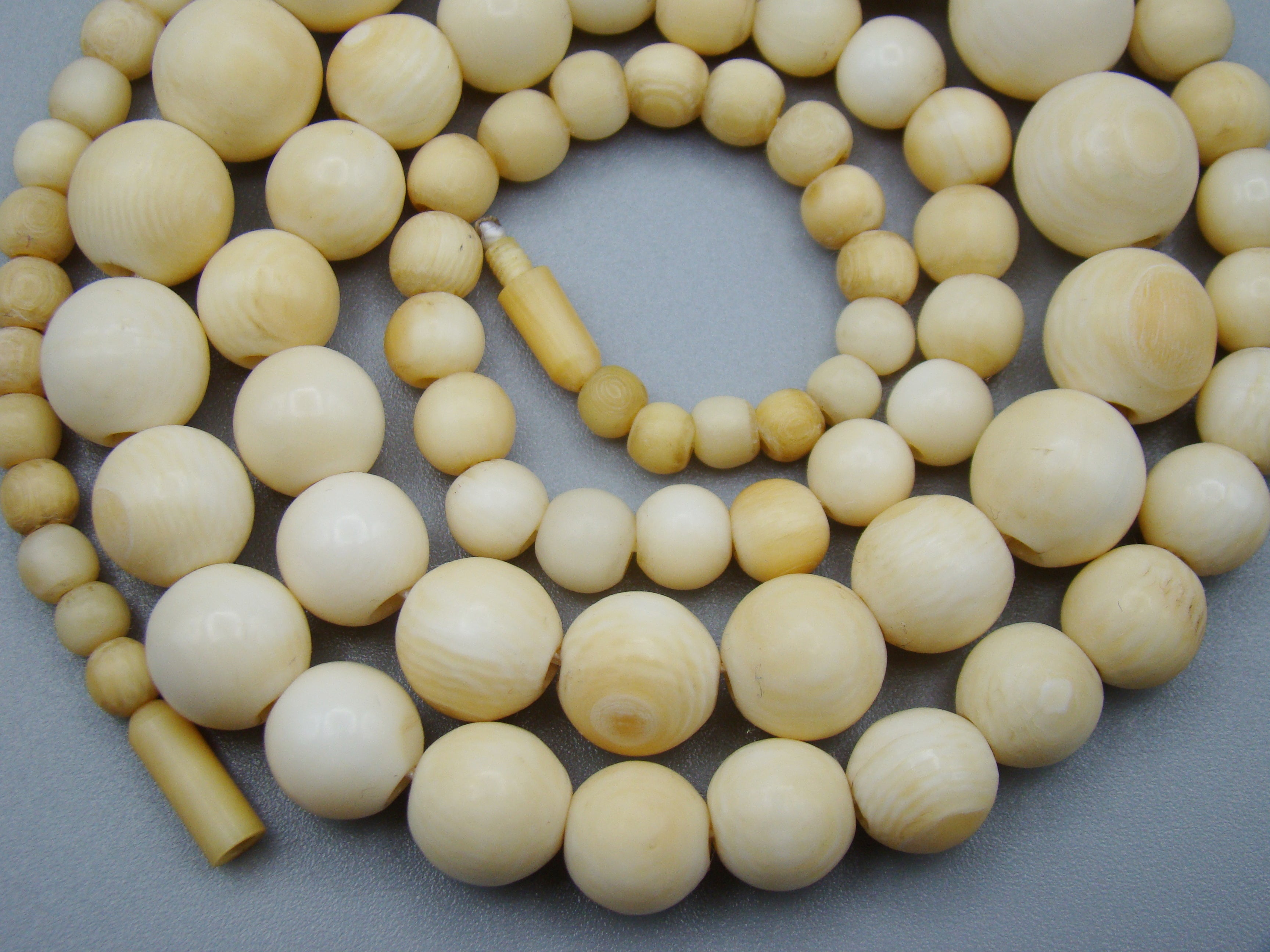 Antique Natural Elephant Ivory Necklace - Kingdom of Antique Arts