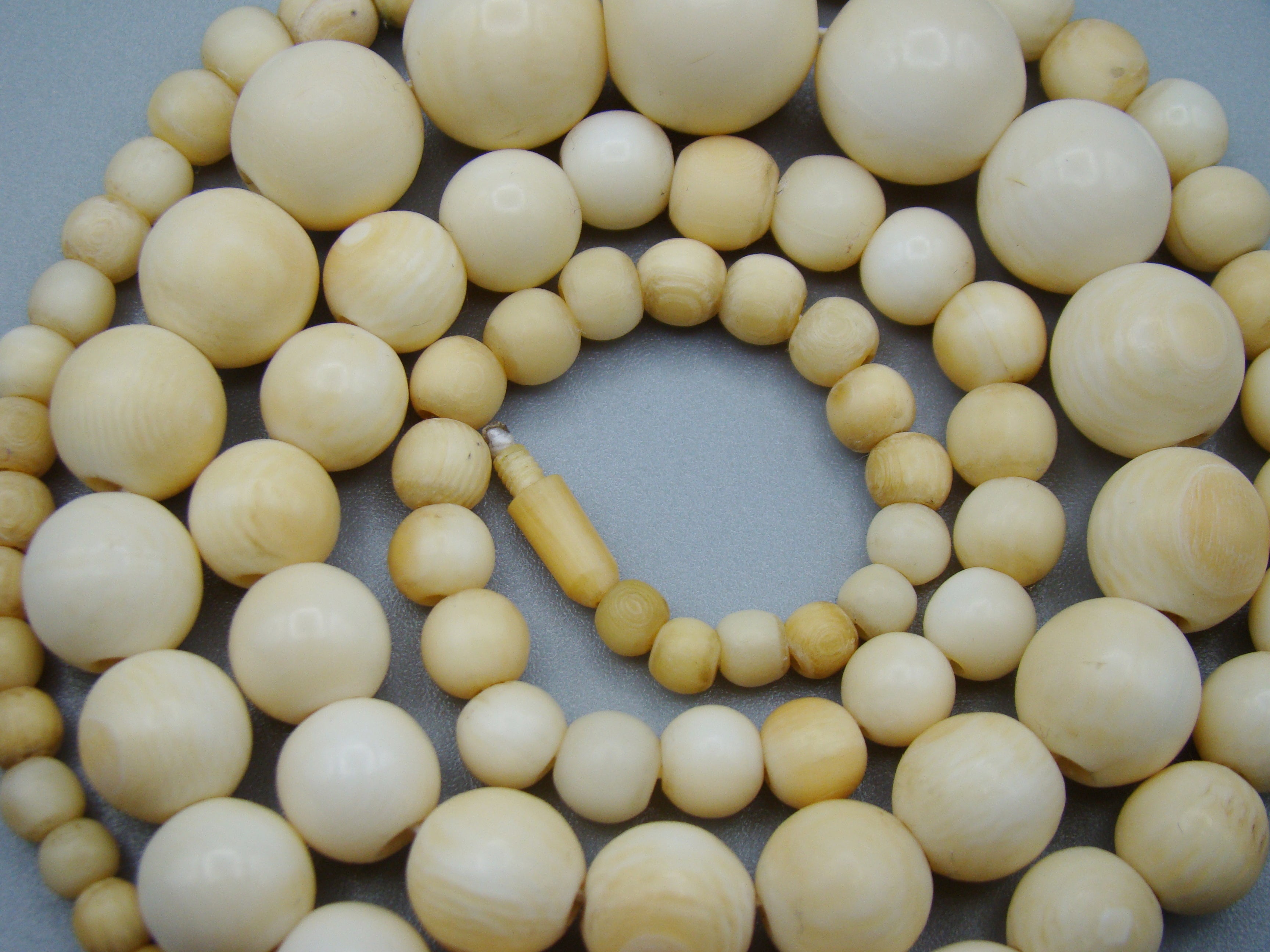 Antique Natural Elephant Ivory Necklace - Kingdom of Antique Arts