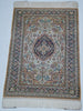Antique Oriental silk wall carpet corner detail floral design CA018