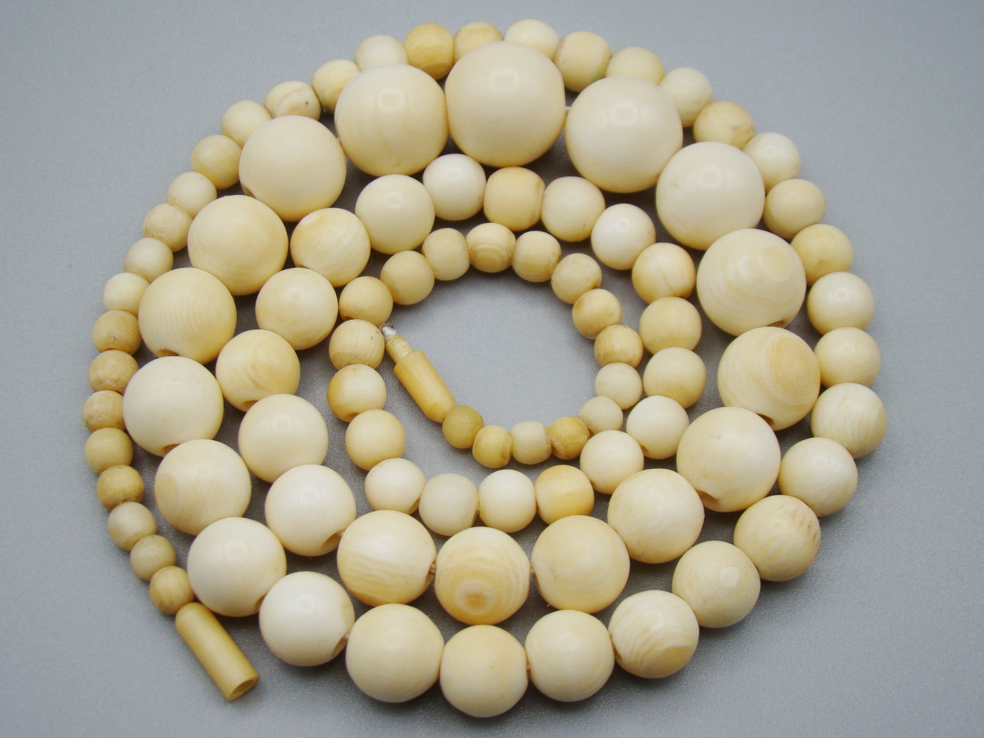 Antique Natural Elephant Ivory Necklace - Kingdom of Antique Arts