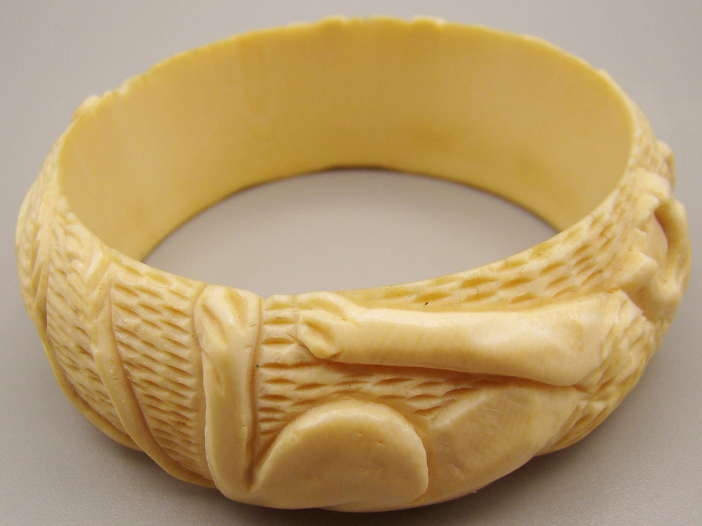 Antique Natural Elephant Ivory Bracelet - Kingdom of Antique Arts