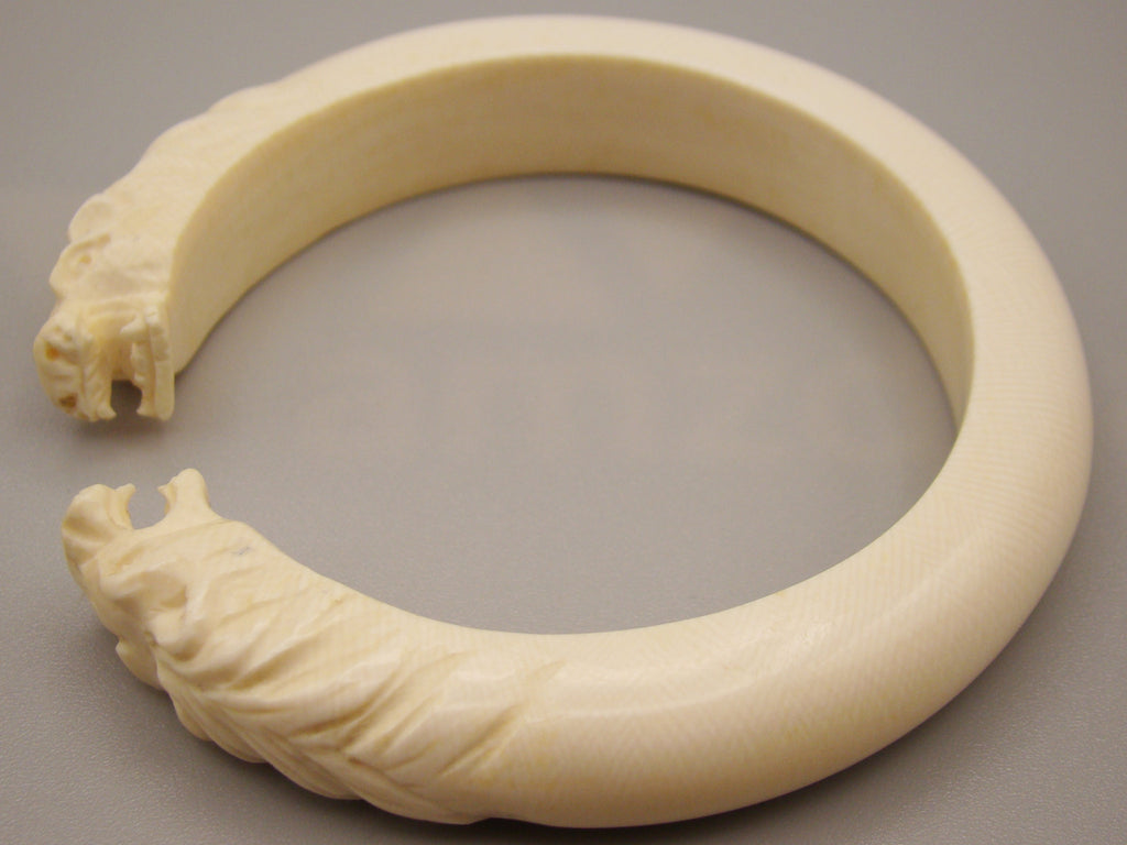 Antique Ivory, Natural Ivory, Ivory Bracelet, Mediterranean Ivory, handcarved Ivory, Asien Ivory, Elephant Ivory