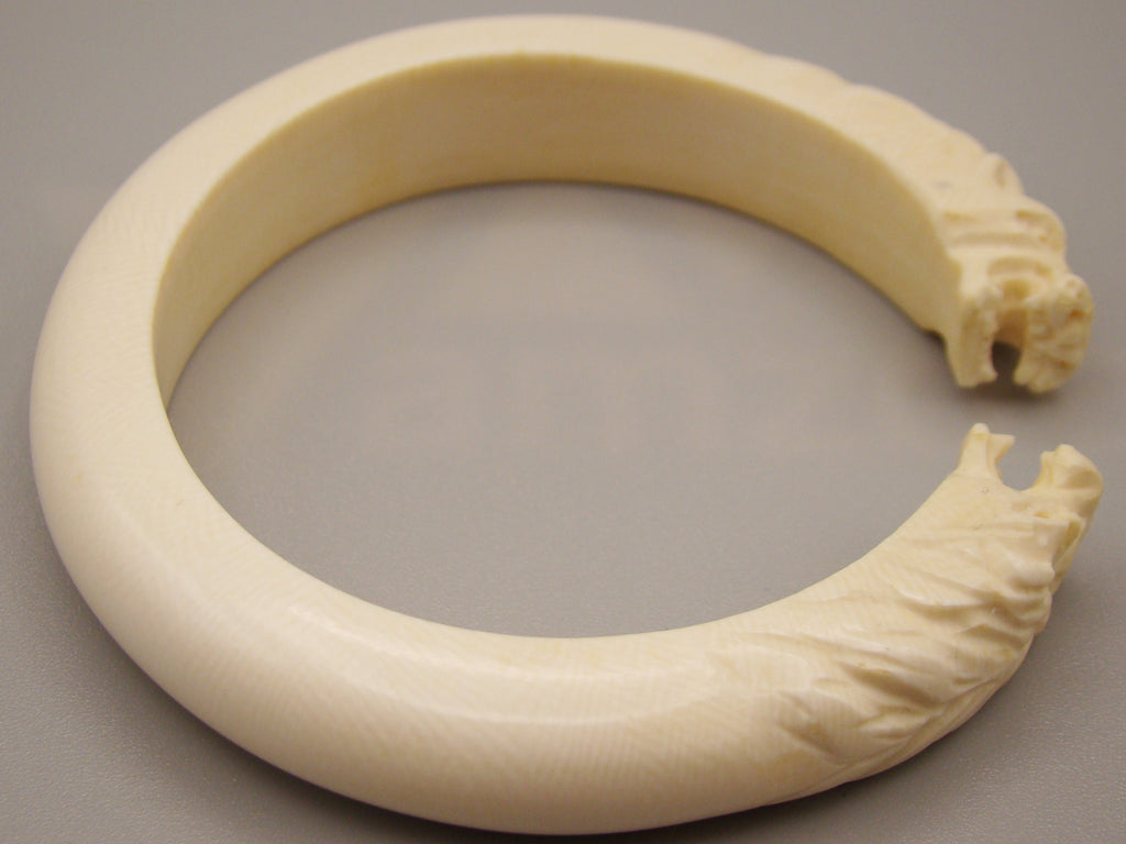 Antique Ivory, Natural Ivory, Ivory Bracelet, Mediterranean Ivory, handcarved Ivory, Asien Ivory, Elephant Ivory