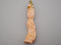 Antique Natural Undyed Salmon Coral Pendant - Kingdom of Antique Arts
