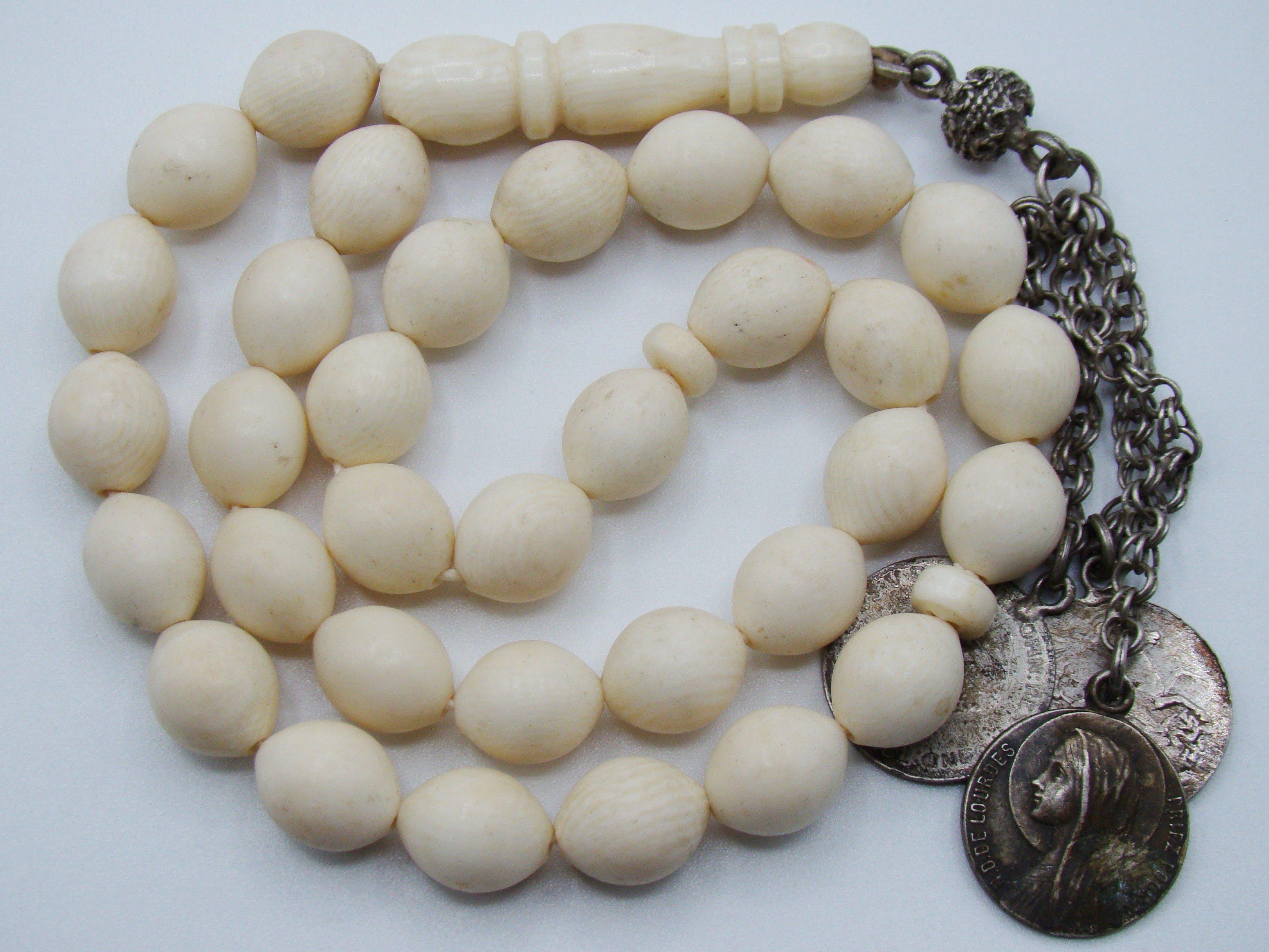 Antique Natural Elephant Ivory Rosary - Kingdom of Antique Arts