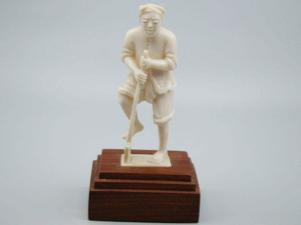 Antique Ivory, Natural Ivory, Ivory Figurine, Mediterranean Ivory, handcarved Ivory, Asien Ivory, Elephant Ivory