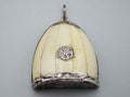 Antique Ivory, Natural Ivory, Mediterranean Ivory, handcarved Ivory, Asien Ivory, Elephant Ivory, Ivory Chain, Ivory Pendant, Sterling Silver