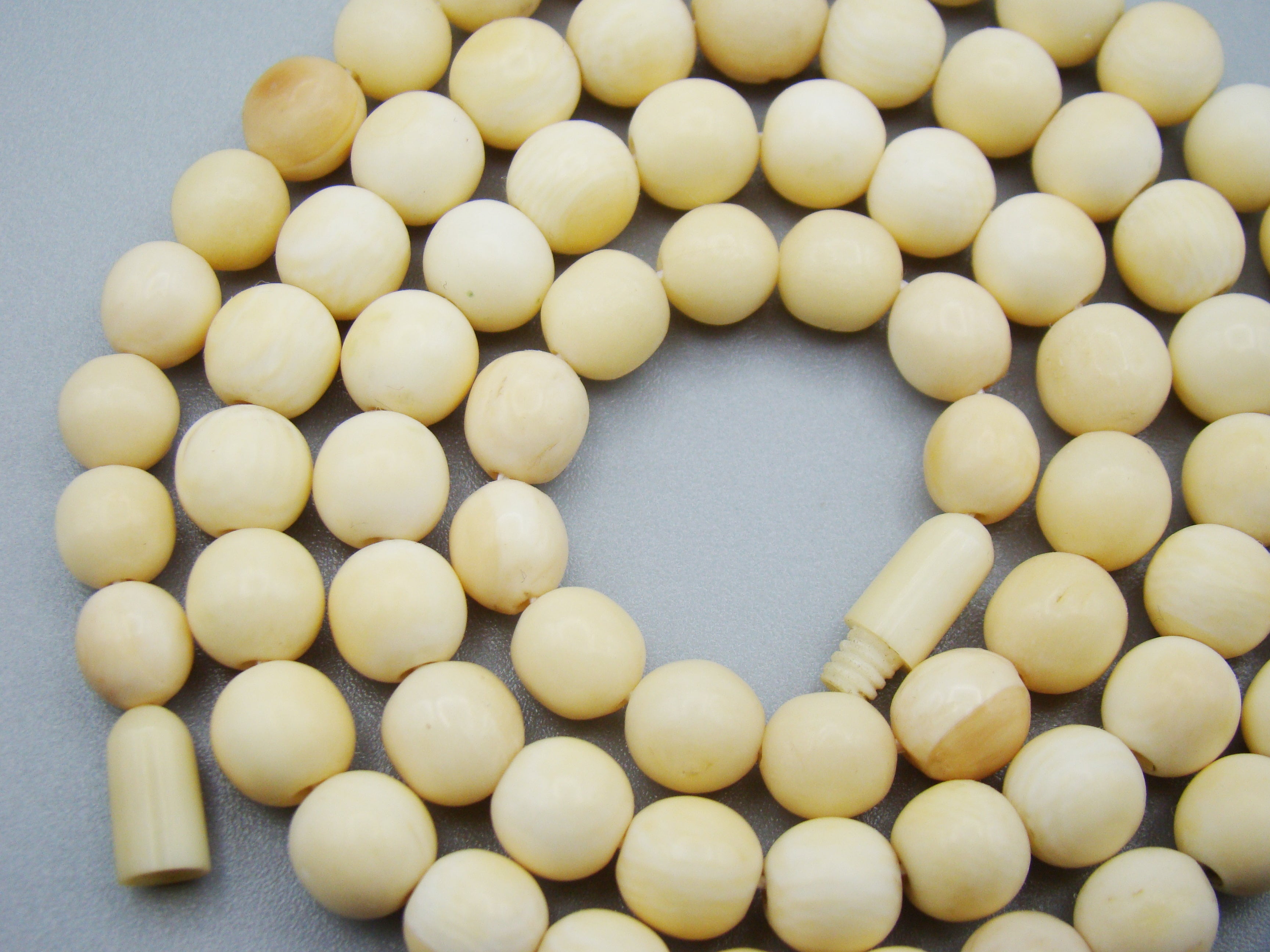 Antique Natural Elephant Ivory Necklace - Kingdom of Antique Arts