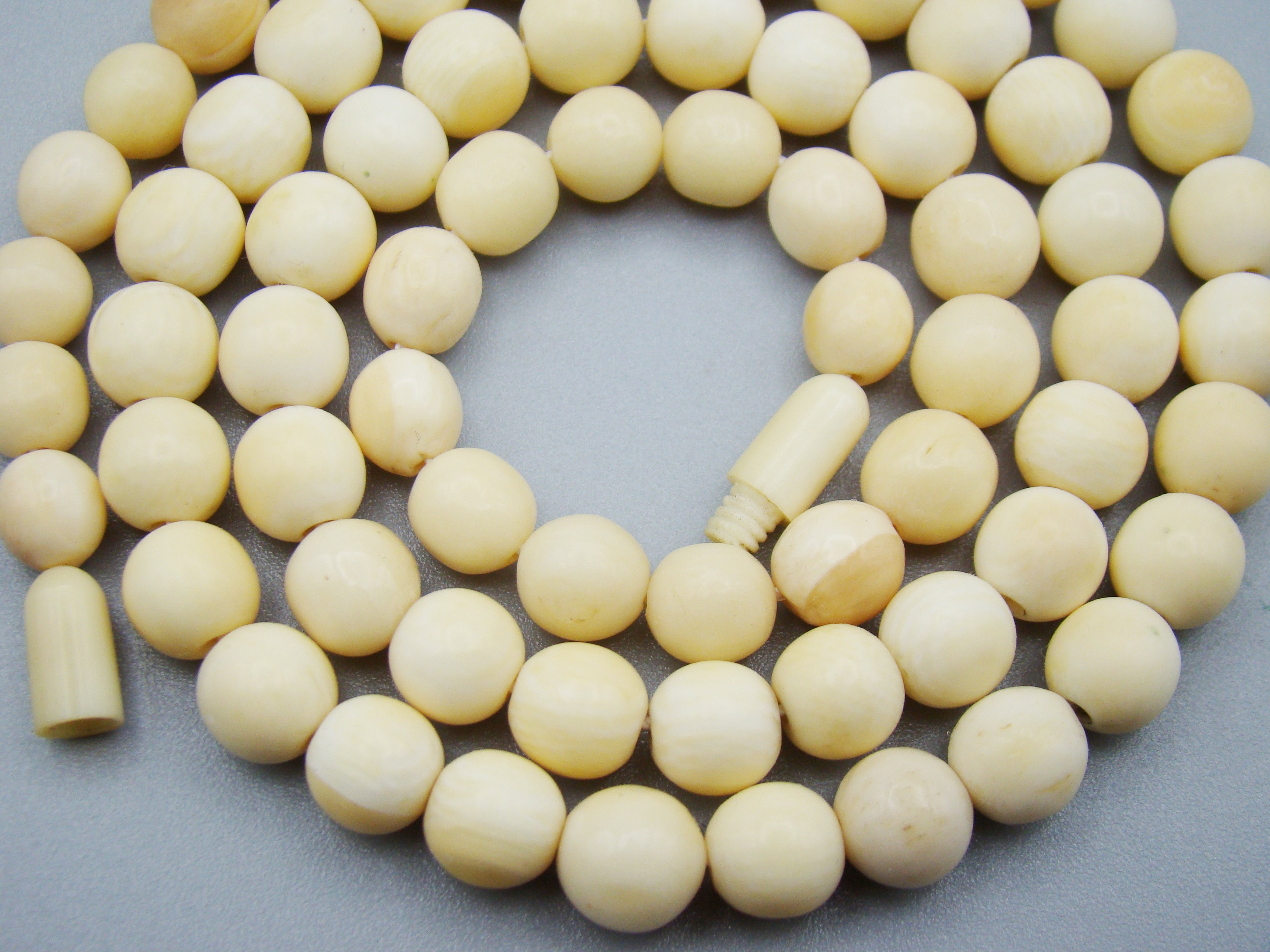 Antique Natural Elephant Ivory Necklace - Kingdom of Antique Arts