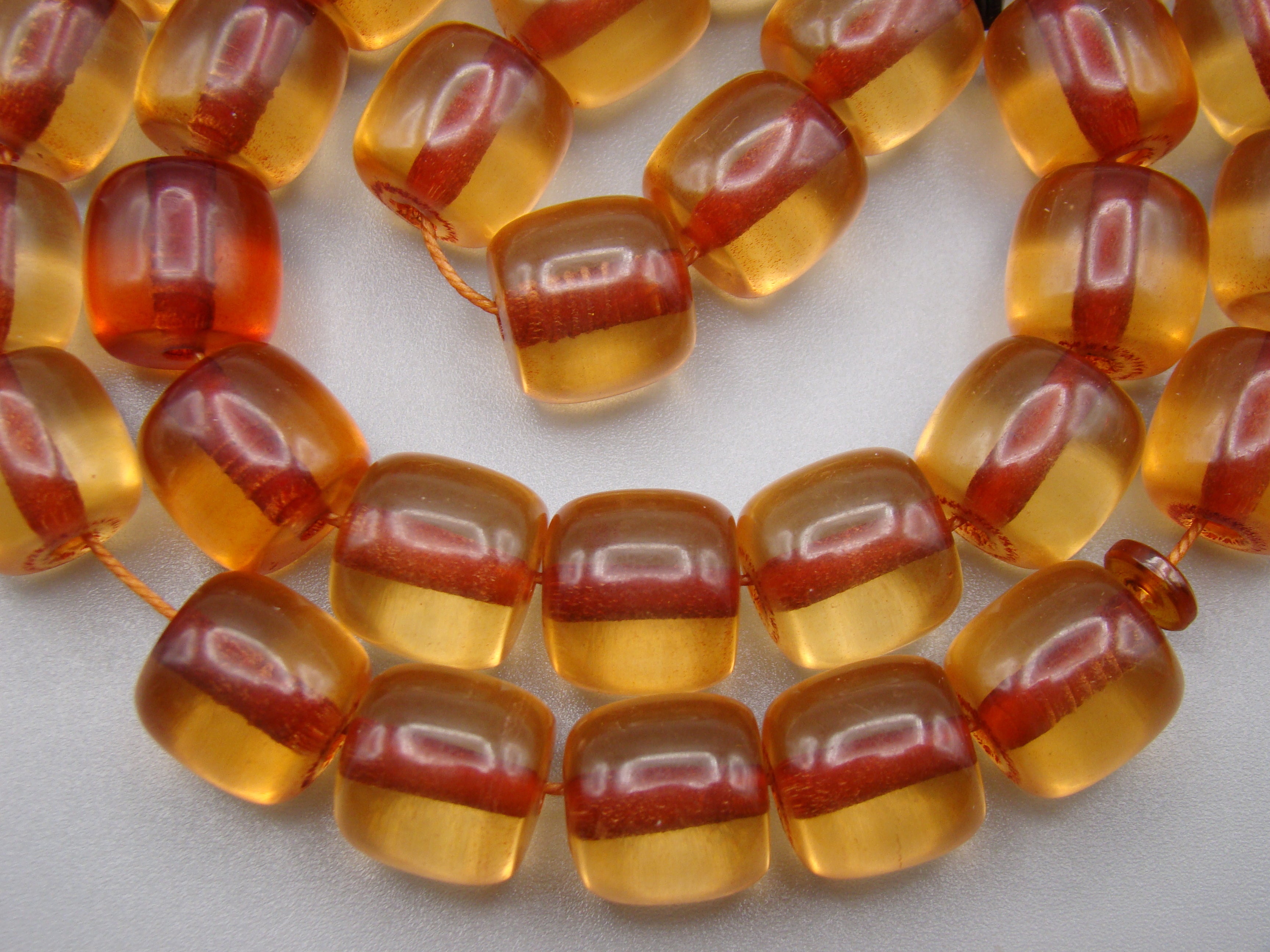 Antique Beautiful Bakelite Amber Rosary beads - Kingdom of Antique Arts