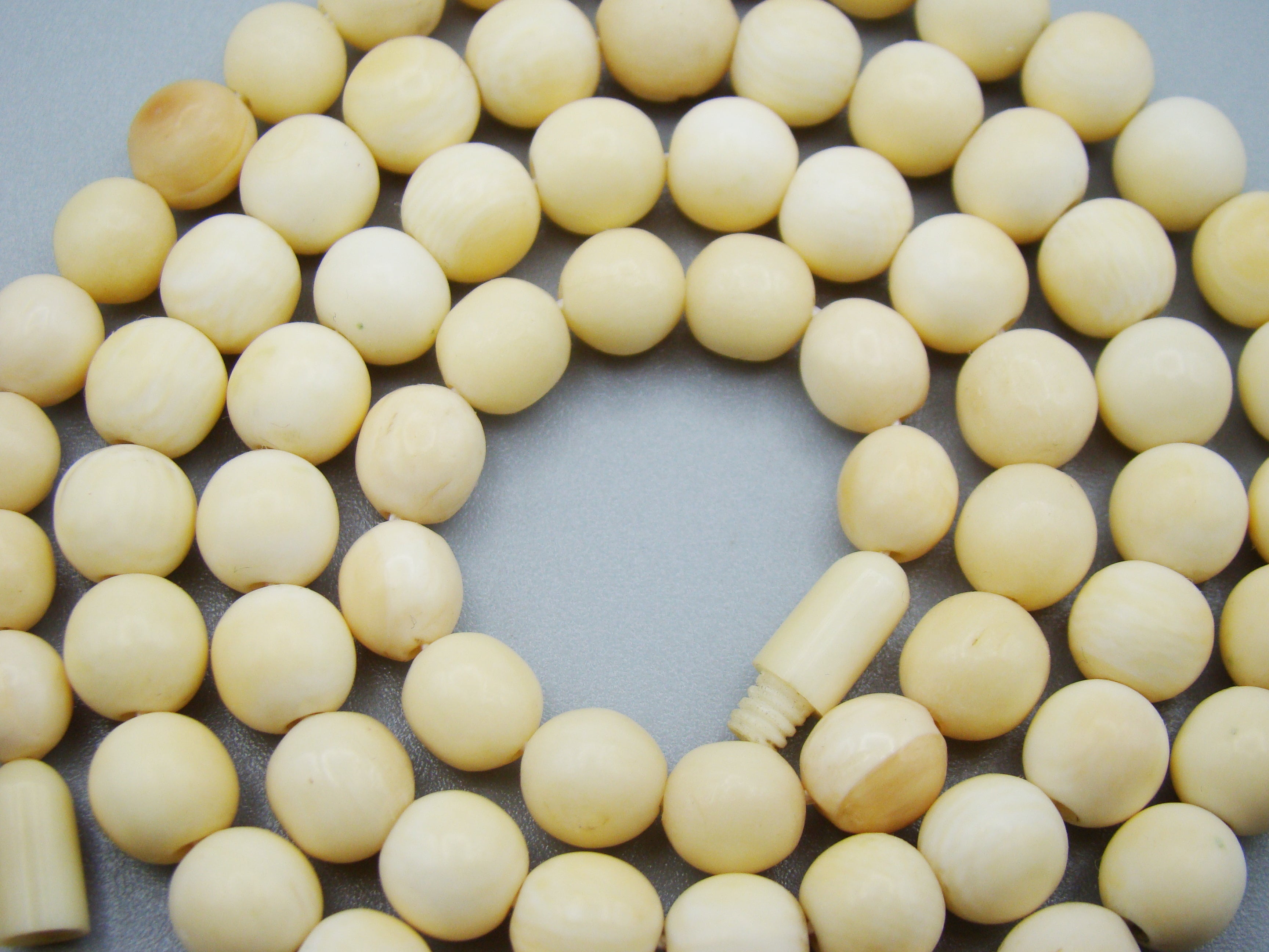 Antique Natural Elephant Ivory Necklace - Kingdom of Antique Arts