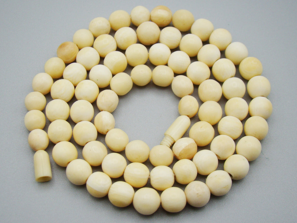 Antique Natural Elephant Ivory Necklace - Kingdom of Antique Arts