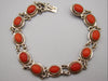 Antique Natural Undyed Red Coral Bracelet - Sterling Silver - Kingdom of Antique Arts