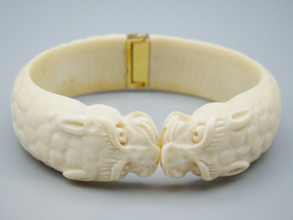 Antique Ivory, Natural Ivory, Ivory Bracelet, Mediterranean Ivory, handcarved Ivory, Asien Ivory, Elephant Ivory