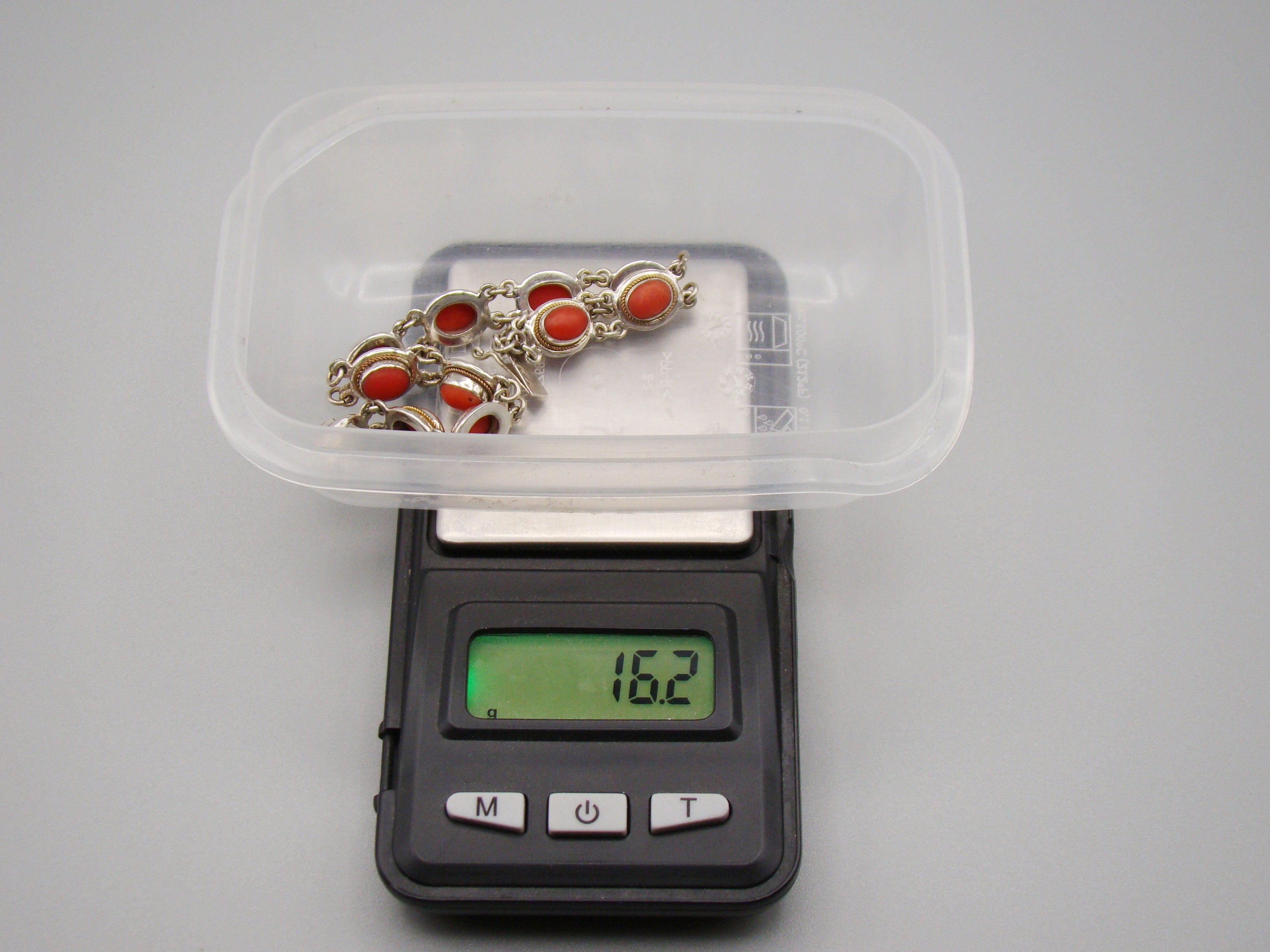 Antique Natural Undyed Red Coral Bracelet - Sterling Silver - Kingdom of Antique Arts