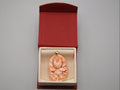 Antique Natural Undyed Momo Salmon Coral Cameo - Kingdom of Antique Arts