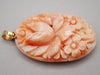 Antique Natural Undyed Momo Salmon Coral Cameo - Kingdom of Antique Arts