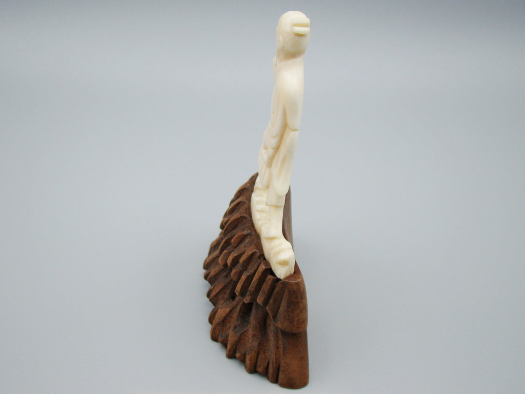 Antique Ivory, Natural Ivory, Ivory Figurine, Mediterranean Ivory, handcarved Ivory, Asien Ivory, Elephant Ivory