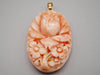 Antique Natural Undyed Momo Salmon Coral Cameo - Kingdom of Antique Arts